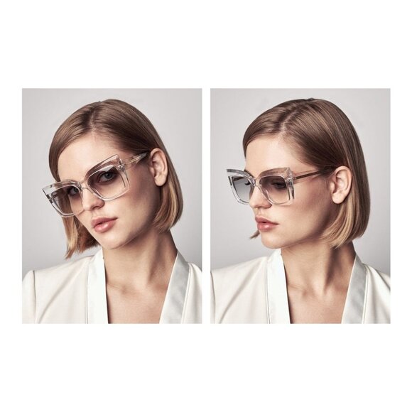 A2590Z New DITA Telemaker Havana Square DTS704 02 Sunglasses Women - Picture 4 of 5